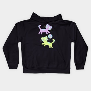 Kitten pattern Kids Hoodie